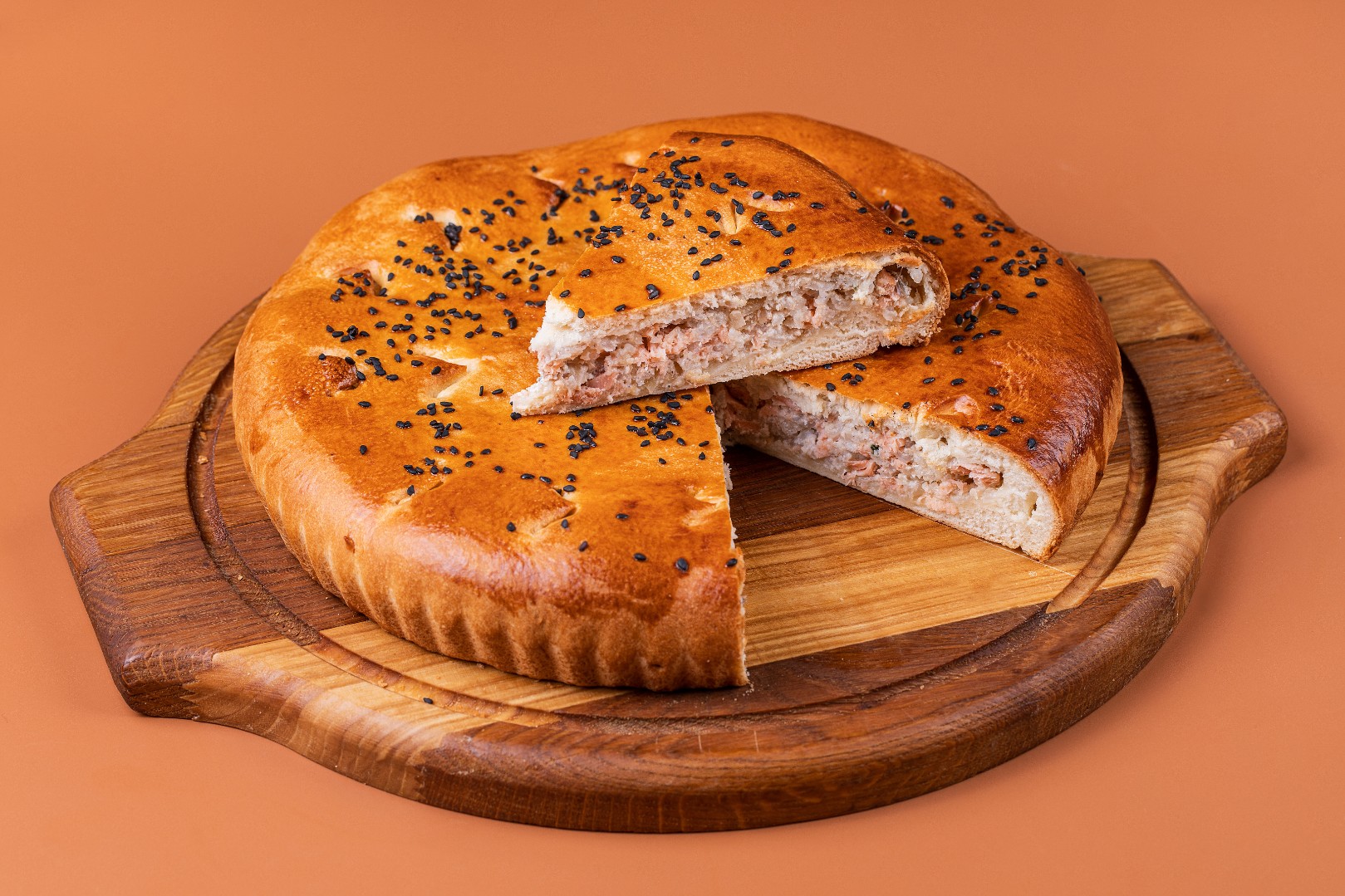 Пирог с горбушей и рисом Пирог с горбушей и рисом